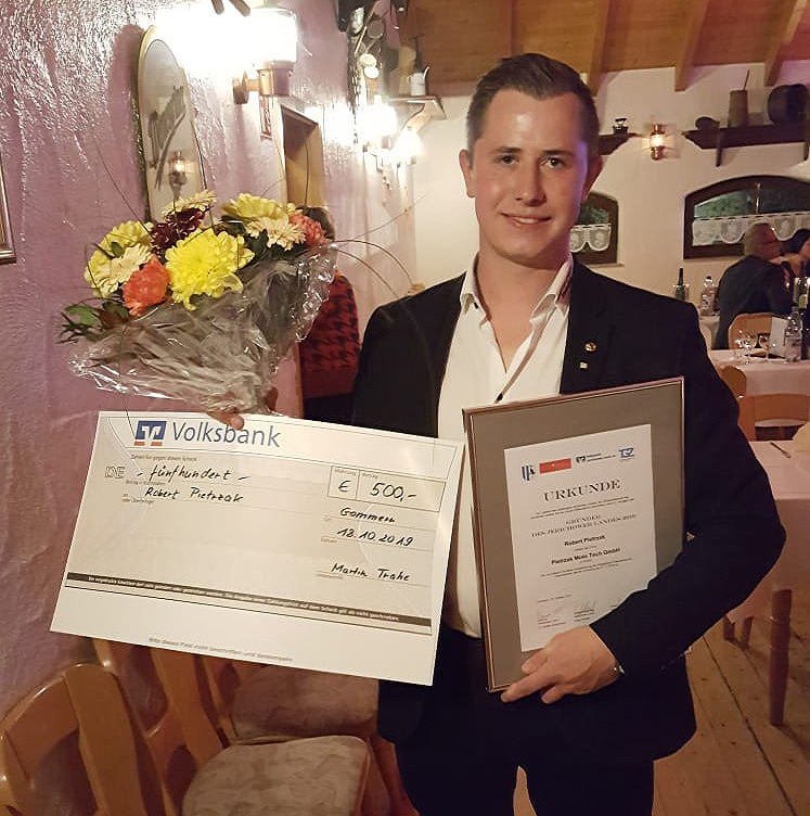 Robert Pietrczak bei der Unternehmerpreisverleihung 2019